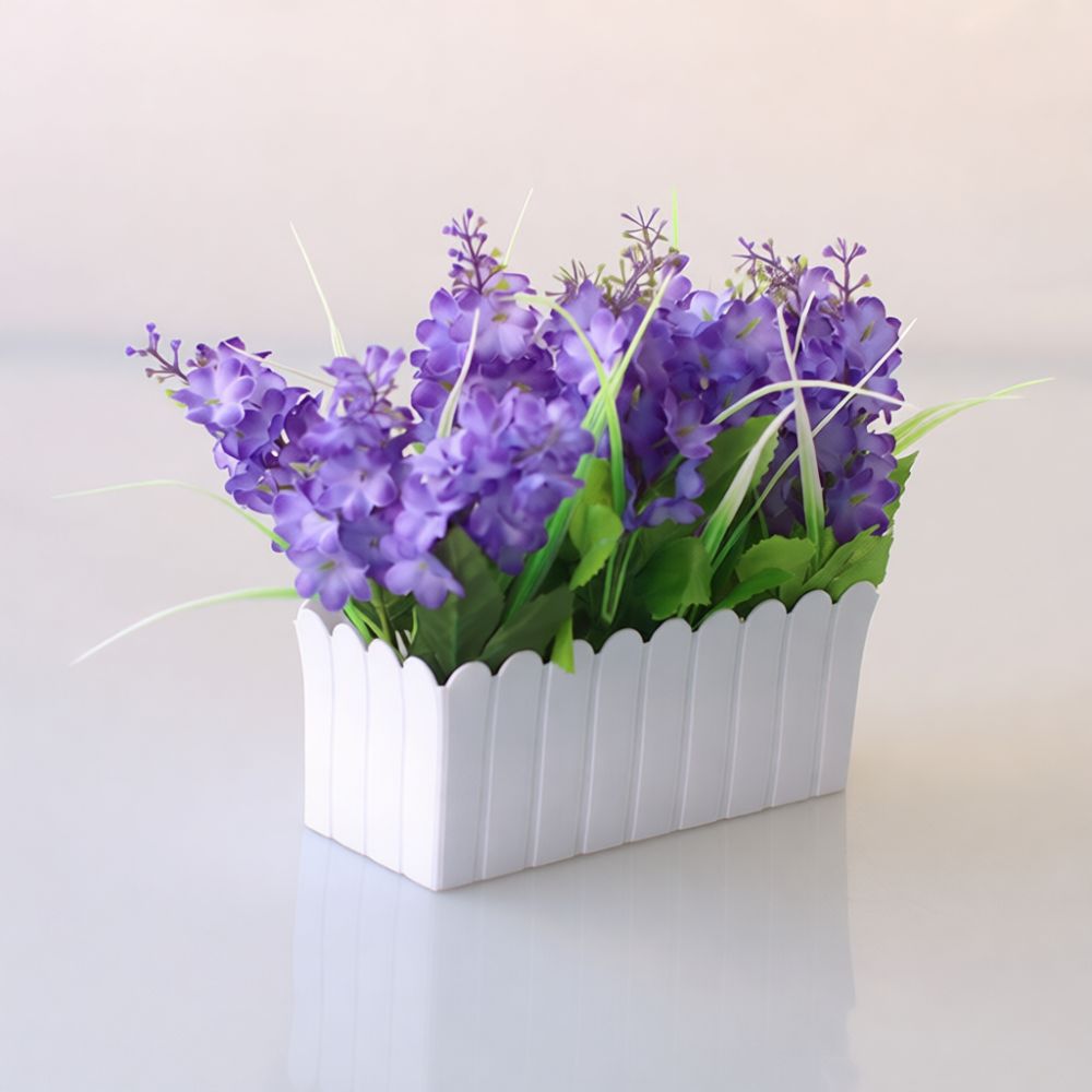 Desk Setup Gift Ideas - Fiore artificiale decorativo in vaso da