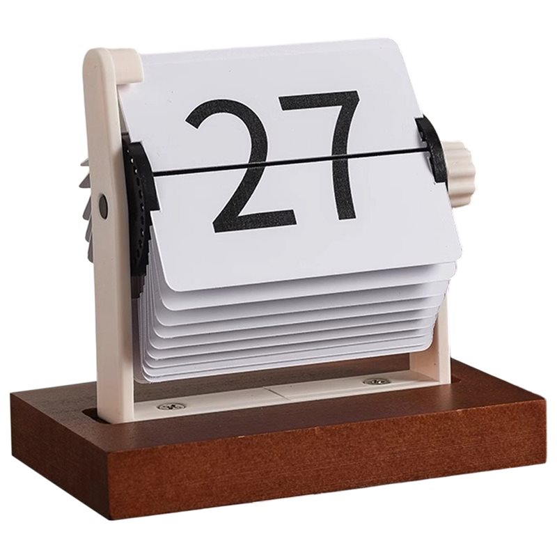 Desk Setup Vintage - ABUN-Calendario da tavolo flip vintage-Calendario perpetuo