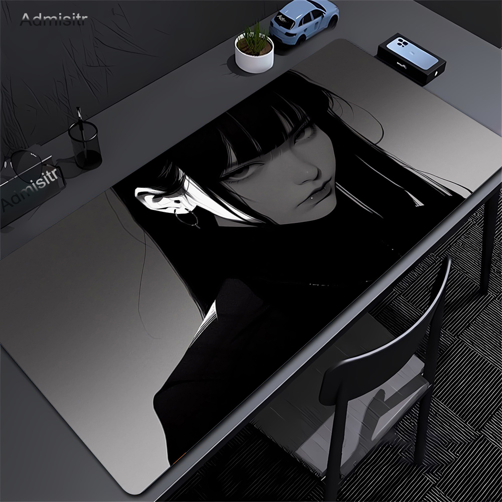 Desk Setup Pink - Tappetino per mouse nero Anime Dark