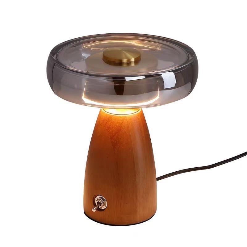 Desk Setup Vintage - Lampada da Tavolo Vintage in Legno,