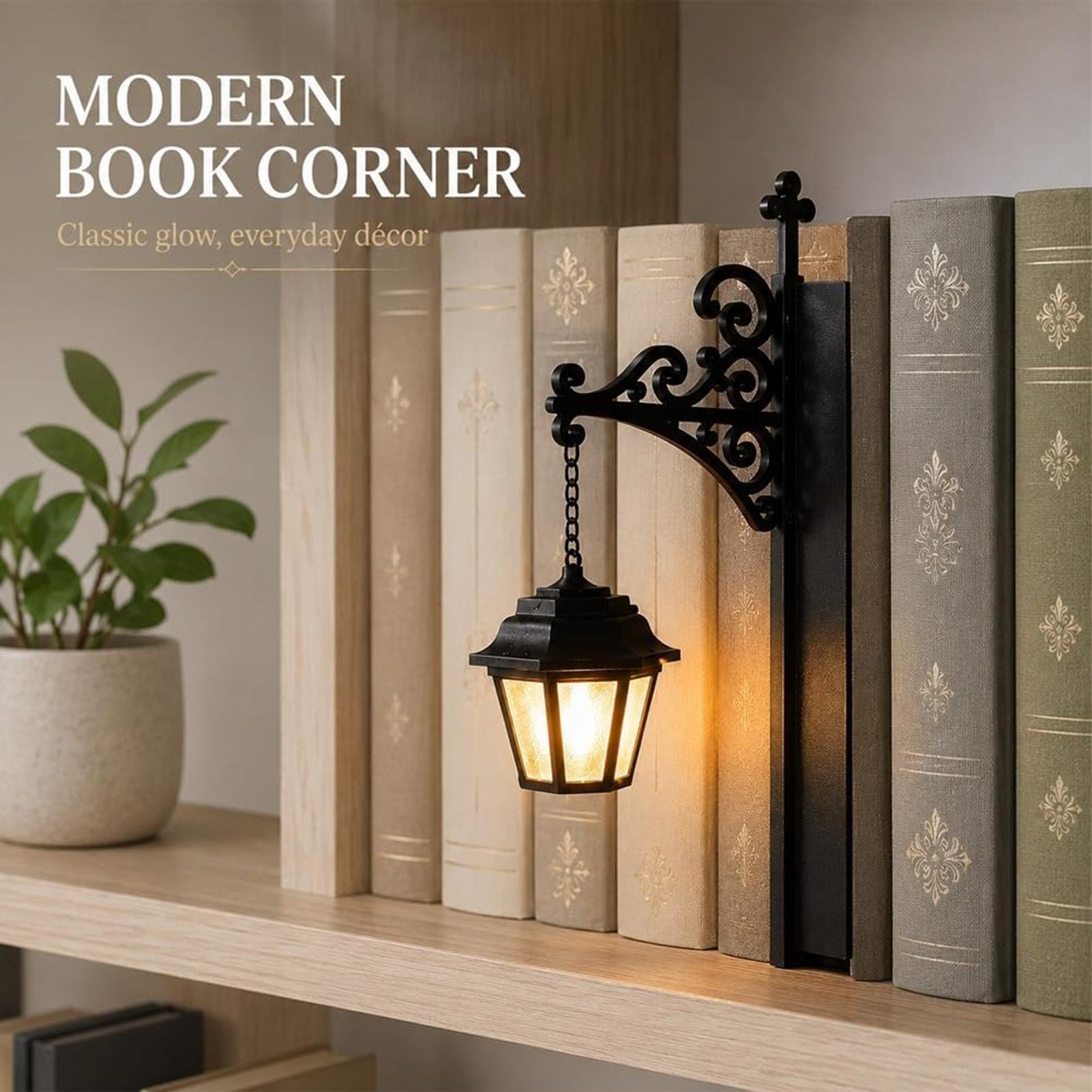 Desk Setup Vintage - Lampada da Libreria Vintage LED, Lanterna