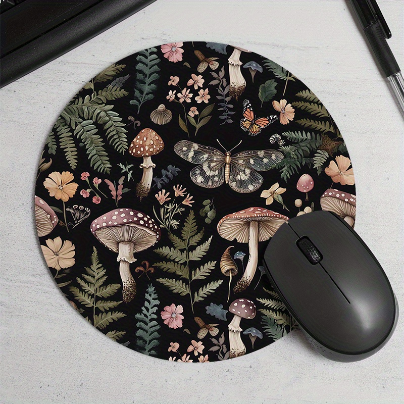 Desk Setup For Office - Tappetino per mouse rotondo in gomma