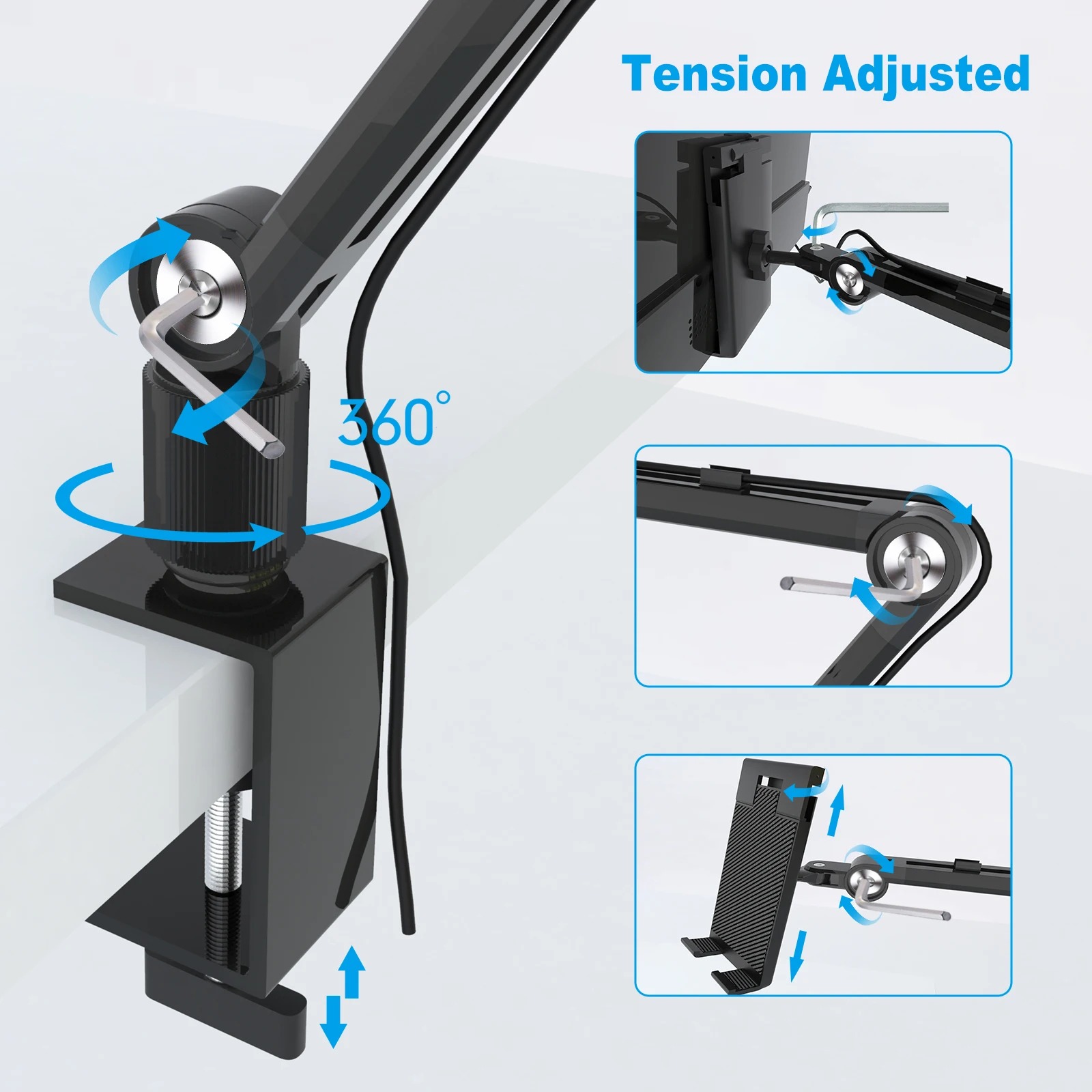 Supporto per tablet 2025 per i - Desk Setup Monitor Arm recensione e prezzo