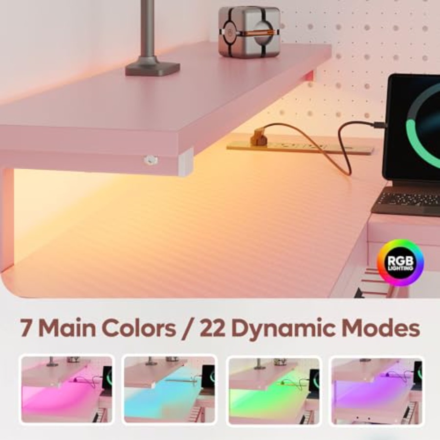 Scrivania da Gaming a Forma di - Desk Setup Pink recensione e prezzo