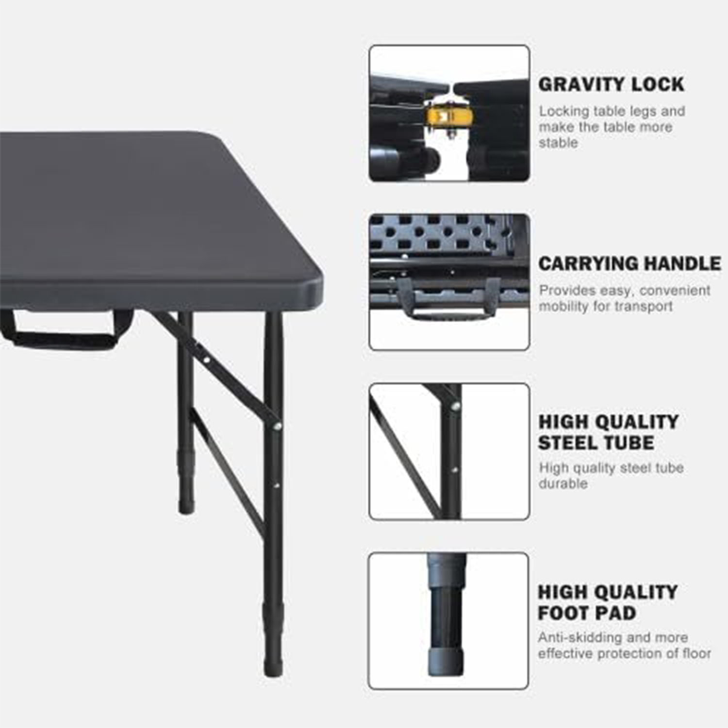 Tavolo Pieghevole 4ft con Alte - Desk Setup Clean recensione e prezzo