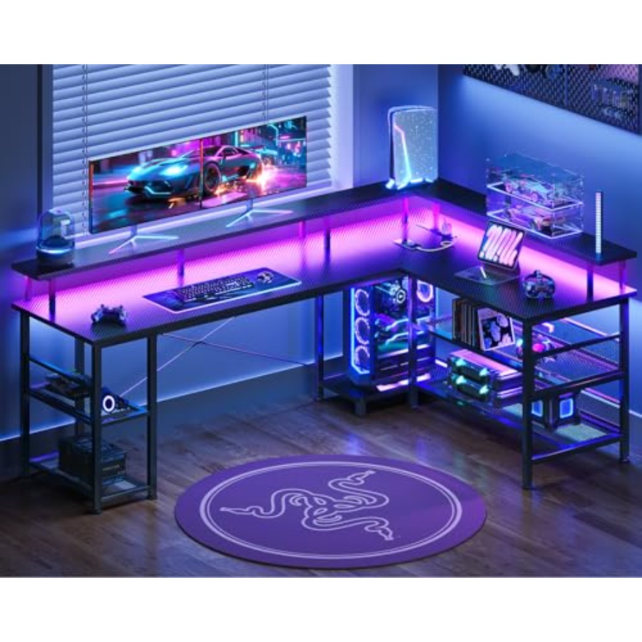 Scrivania da gaming a forma di - Desk Setup For Office recensione e prezzo